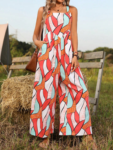Random Printed Jumpsuit
