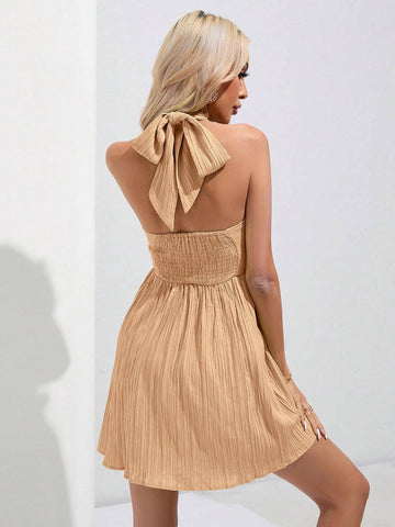 Sleeveless Simple Style Women's Midi Dress