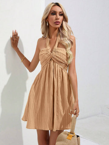 Sleeveless Simple Style Women's Midi Dress