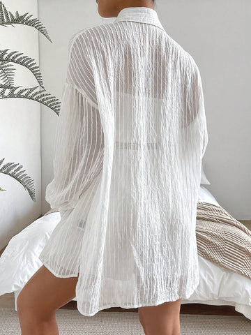 Solid Button Front Shirt & Shorts