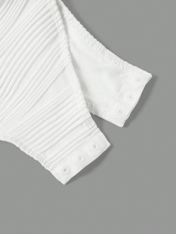 Solid Color Knit Bodysuit With Backless Design For Women