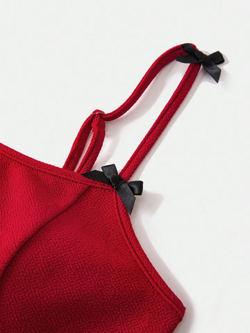 Solid Color Knitted Crop Top & High Waisted Skirt Set For Women Vacation