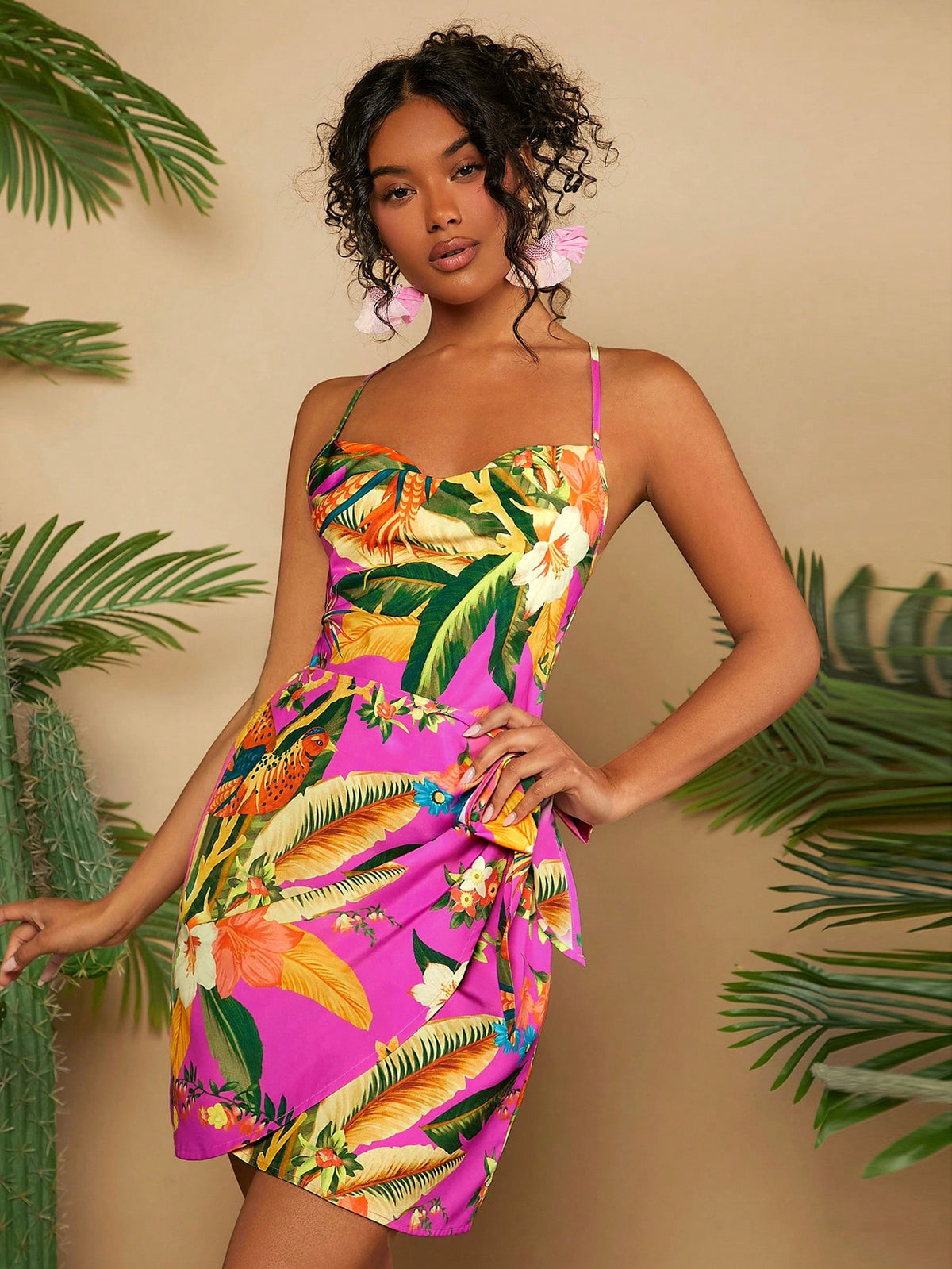 VCAY Summer Vacation Valentine's Day Beach Wrap Dress