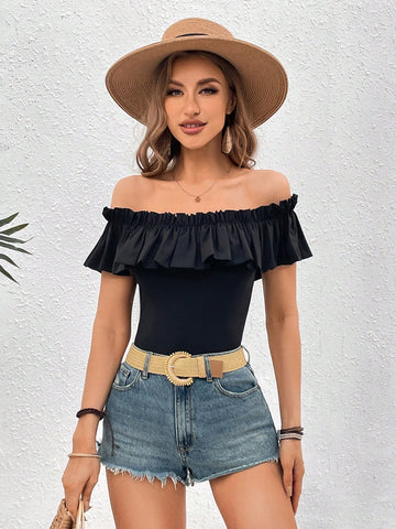 Women'S Off-Shoulder Bodysuit For Vacation
