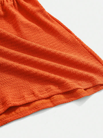 Women'S Solid Color Strapless Jumpsuit Shorts