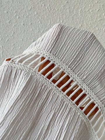 Women Lace Splice Two-Piece Set With 3/4 Sleeve