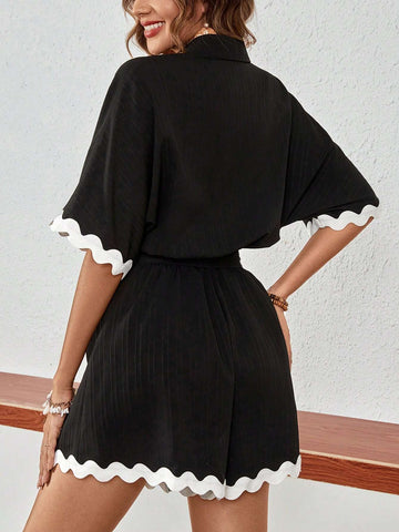 Women's Color Block Simple Daily Jumpsuit