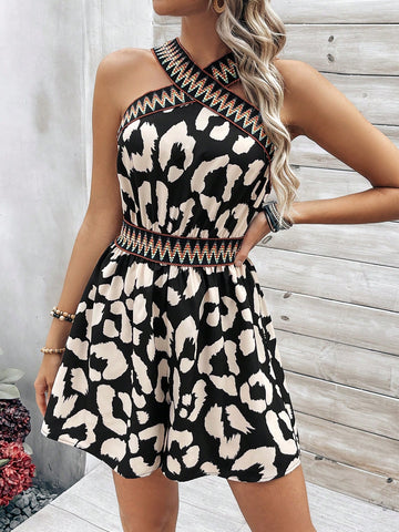 Women's Elegant Halter Neck Jumpsuit