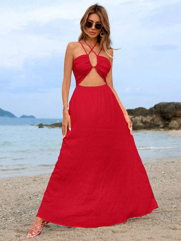 Women's Fashionable Spring Summer Vacation Dress