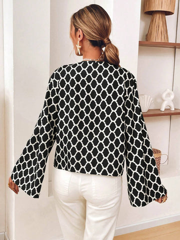 VCAY Women's Holiday Loose-Fitting Regular Simple Daily Wear Long Sleeve Shirt, Fall Women Clothes