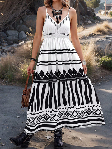 Women's Random Printed Dress