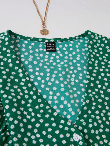 VCAY Women's Random Printed Simple Daily Shirt