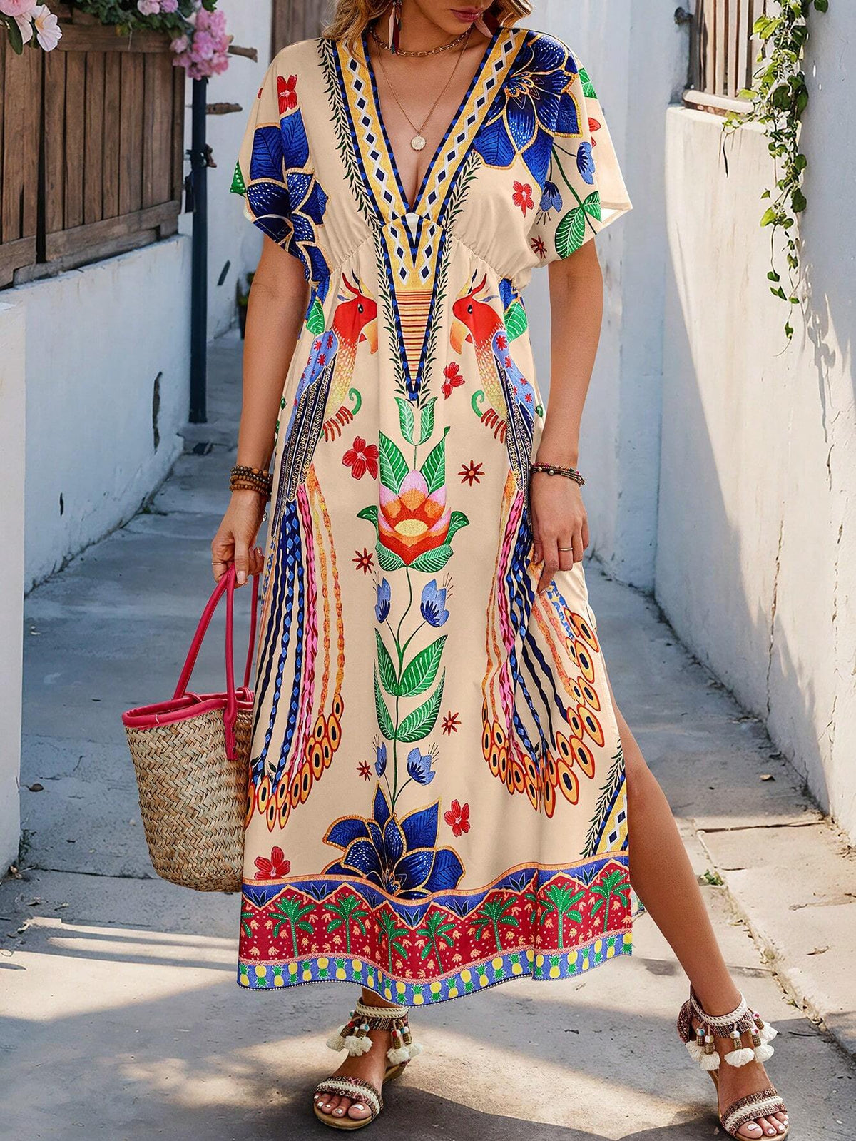 Women's Simple Daily Random Printed Dress