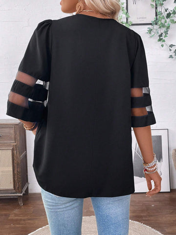 VCAY Women's Simple Daily Shirt With Floral Print