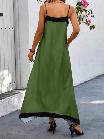 Women's Vintage Printed Strap Sleeveless Dress