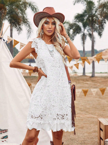 Women's Water-Soluble Lace Dress