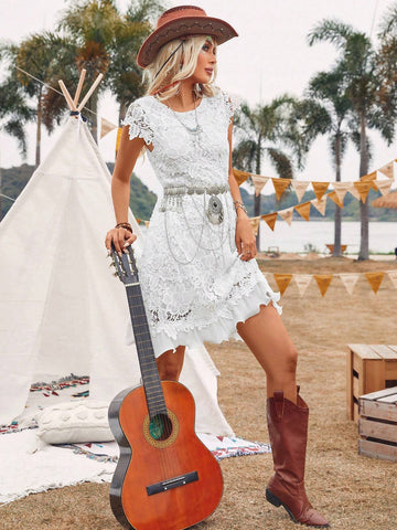 Women's Water-Soluble Lace Dress