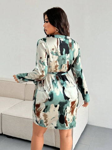 Women's Short V-Neck Criss-Cross Tie Wrap Dress