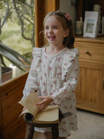 Vintaside Kids (Small) Girls' Ditsy Floral Cotton Dress