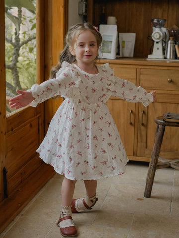 Vintaside Kids (Small) Girls' Ditsy Floral Cotton Dress