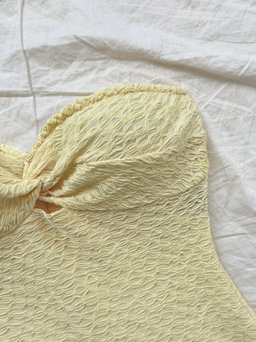 Casual Sweet Contrast Color Heart Bandeau Jumpsuit