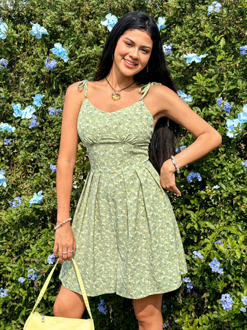 Floral Print Spaghetti Strap Jumpsuit