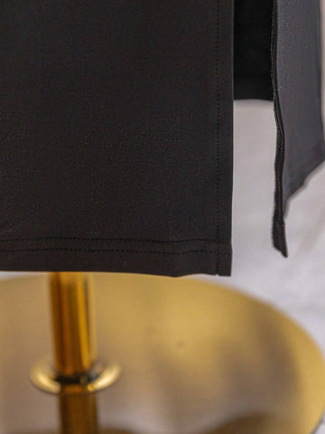 WYWH High Slit Pleated Vacation Wrap Skirt With Side Split