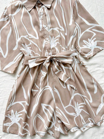 Linen-Like, Refreshing, Casual, Loose Jumpsuit For Vacation