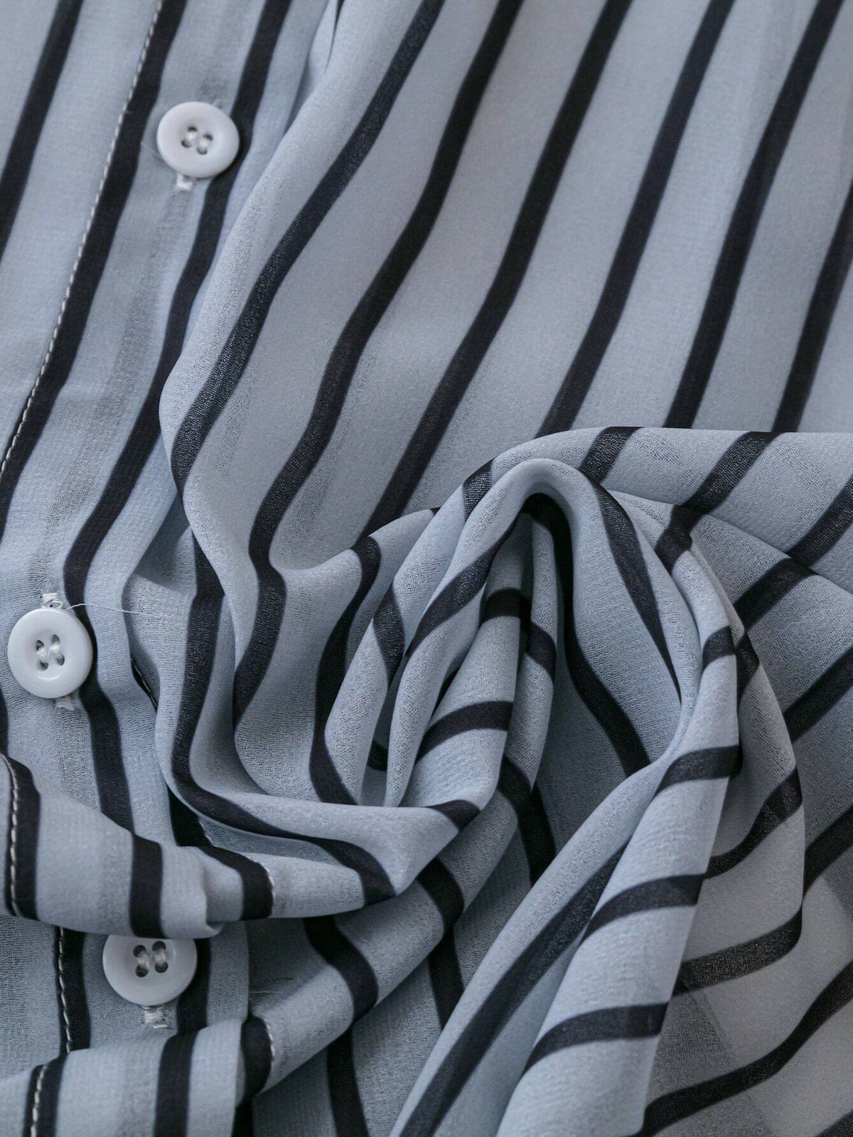 Loose Fit Striped Sunscreen Casual Vacation Shirt With Long Sleeves