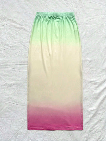 WYWH Simple And Elegant Sunset Style Bodycon Holiday Skirt