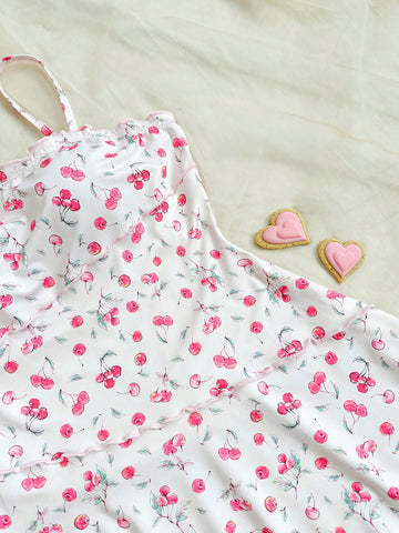 Small Floral Print Spaghetti Strap Dress