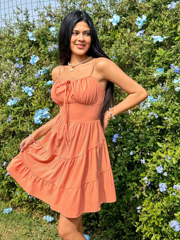 Solid Color Spaghetti Straps Slip Dress