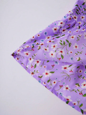 WYWH Summer Casual Ditsy Floral Print A-Line Skirt