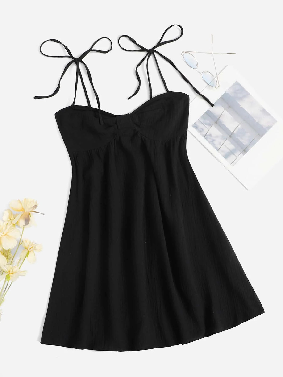 Tied Shoulder Cami Dress