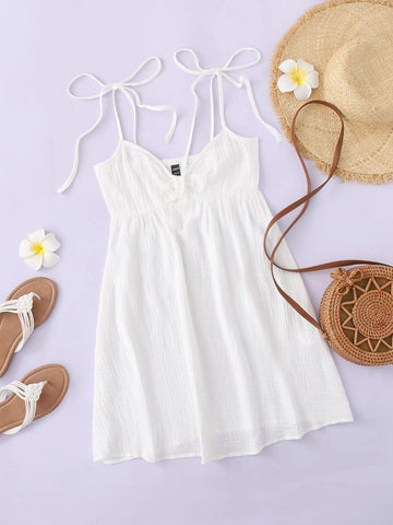 Tied Shoulder Cami Dress