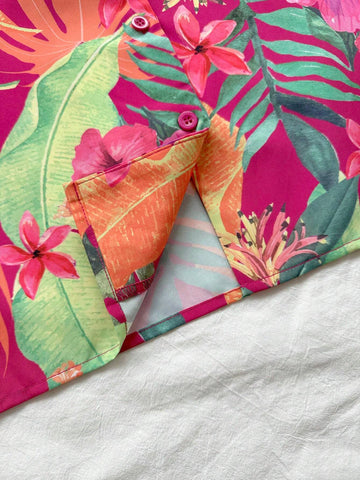 Tropical Printed Casual Loose Vacation Shirt