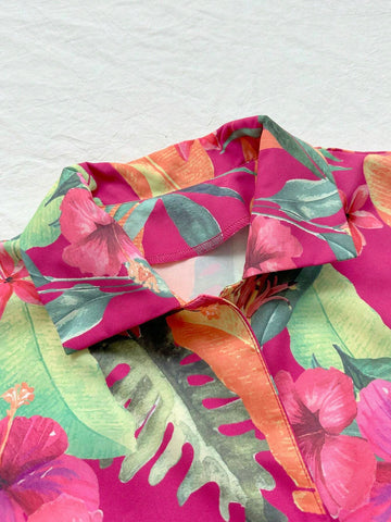 Tropical Printed Casual Loose Vacation Shirt