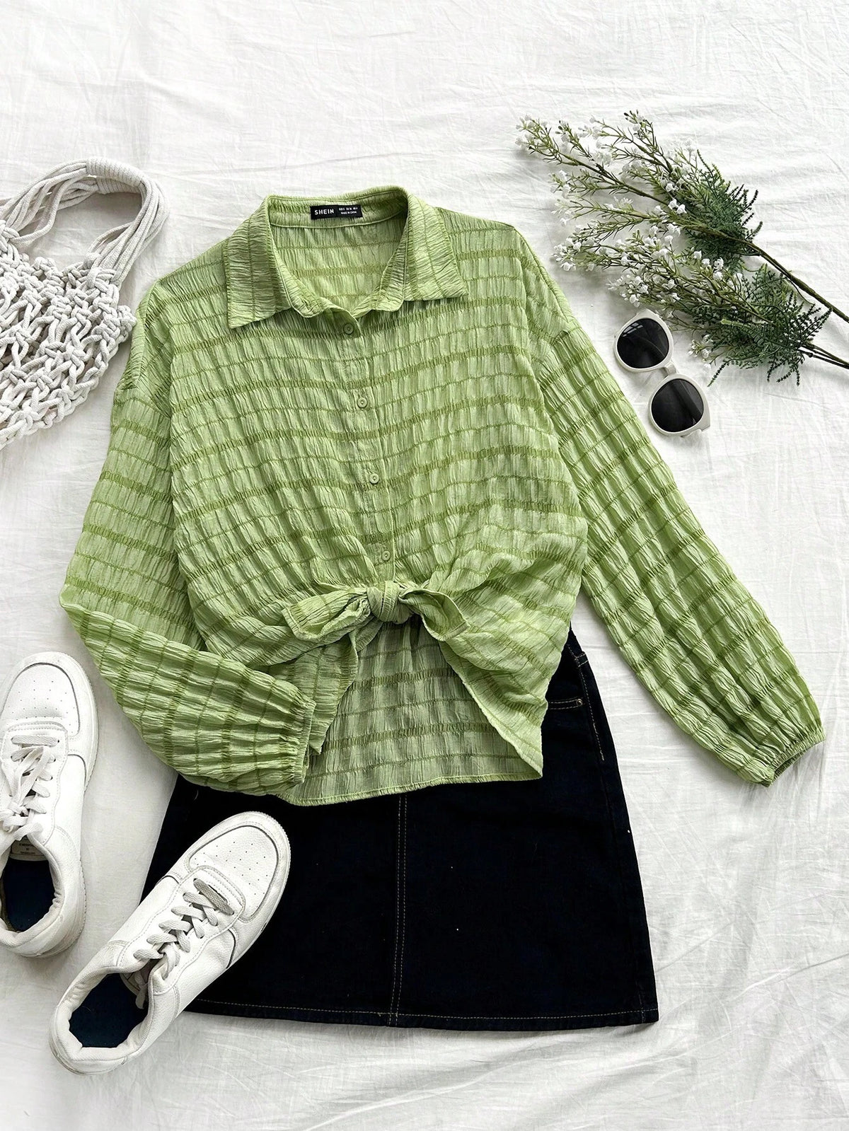 Vacation Women's Leisure Texture Sun Protection Shirt