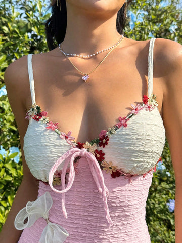 Women's Casual Vacation Style Slim Fit Mini Dress With Spaghetti Straps