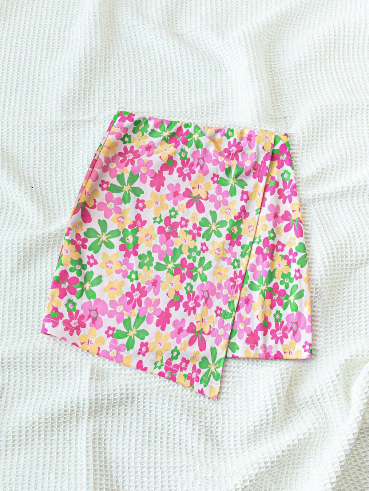 WYWH Women's Floral Print Holiday A-Line Skirt