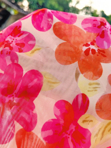 WYWH Women's Floral Printed Pleated Midi Skirt