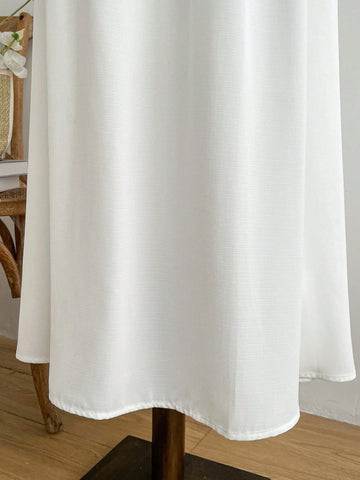 WYWH Women's High Waist Asymmetric Ruffled Romantic Casual Holiday Skirt