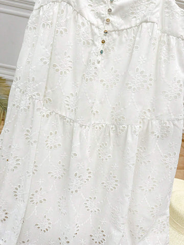 Women's Holiday Romantic Pastoral Seaside Casual Holiday Burnt Flower Texture Shell