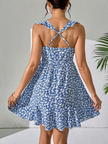Women's Sexy Ditsy Floral Holiday Dress
