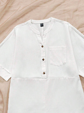 Summer Casual Vacation Short Sleeve Jumpsuit