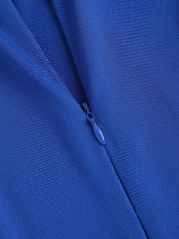 Casual/Work 3/4 Sleeve Mid-Length Dress, Comfortable Wear For Spring/Autumn