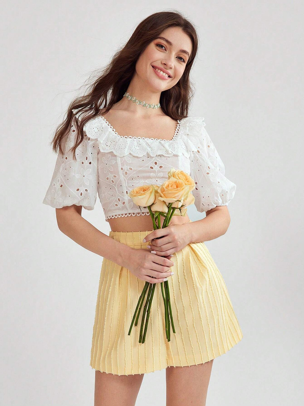 Women's Solid Color Simple Daily Pleated Shorts