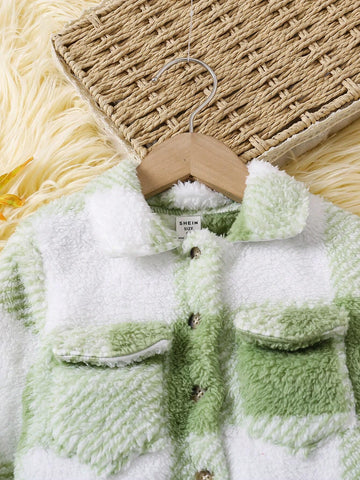 Young Girl 2-Piece Set: Plaid Fleece Zip-Up Jacket With Pockets And Bib Pants, Fall/Winter