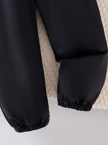 Young Girl' Casual Ruffled Sleeveless Bib Pants Jumpsuit