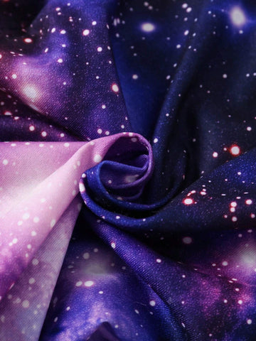 Young Girl Cute Unicorn Ombre & Glitter Print Dress